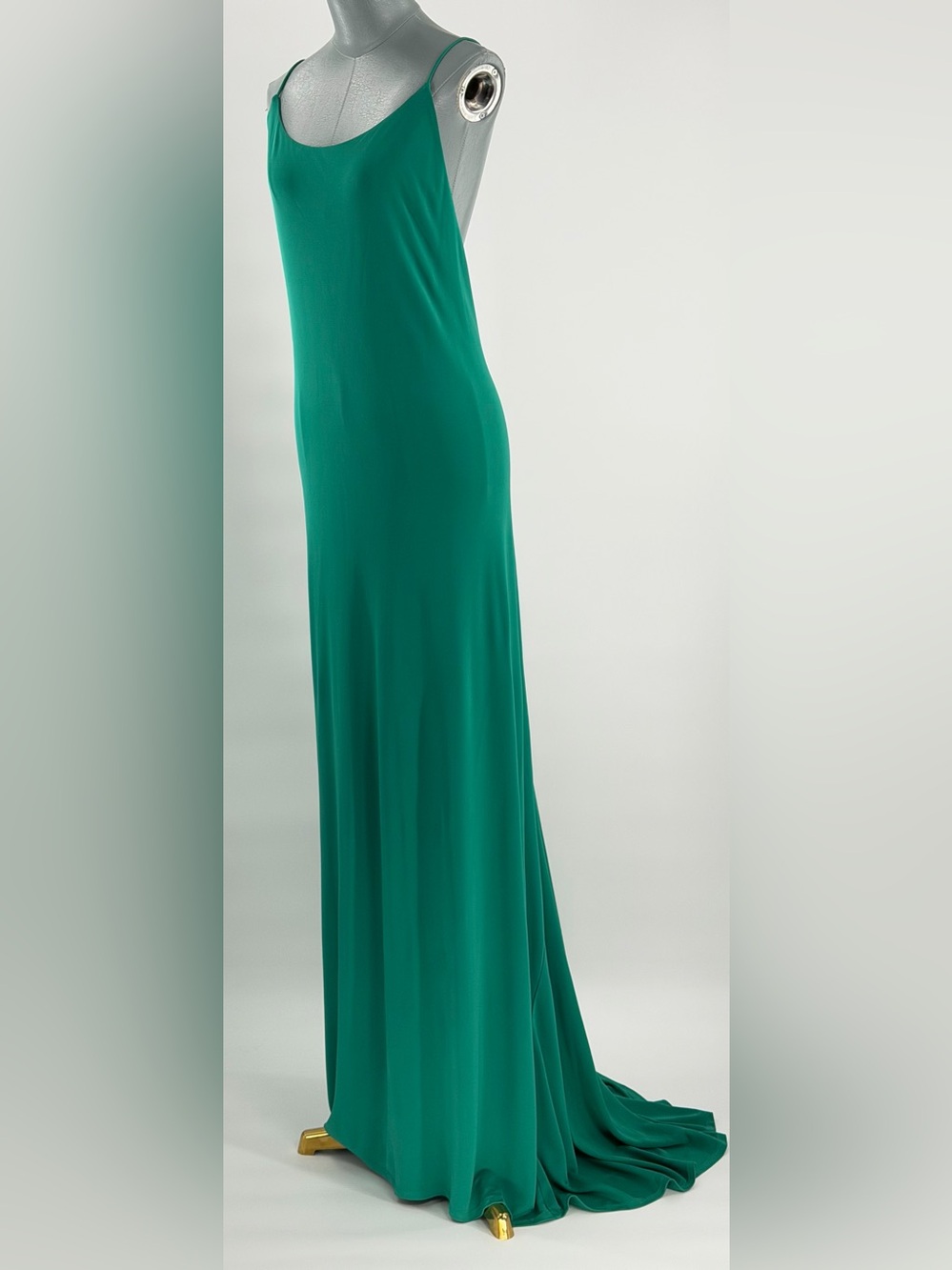 🆕 RAT & BOA 🧿 NWOT Amora Back Draped Jersey Dress, Green - Sz M - Picture 11 of 16